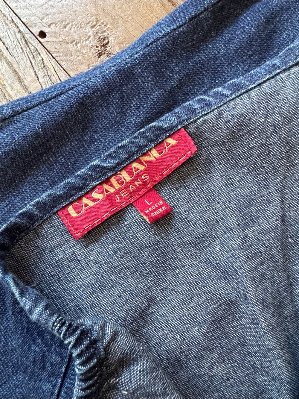 Blue Denim Button-Front Maxi Dress - Picture 10 of 11